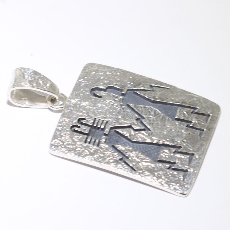 Silver Pendant by Ruben Saufkie