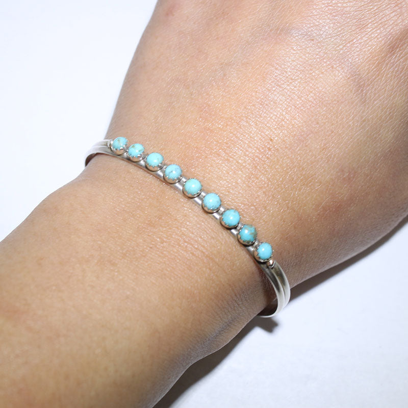 Bracelet en turquoise par Navajo 5-1/4"