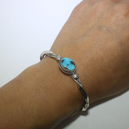 Turquoise Bracelet by Arnold Goodluck 5"