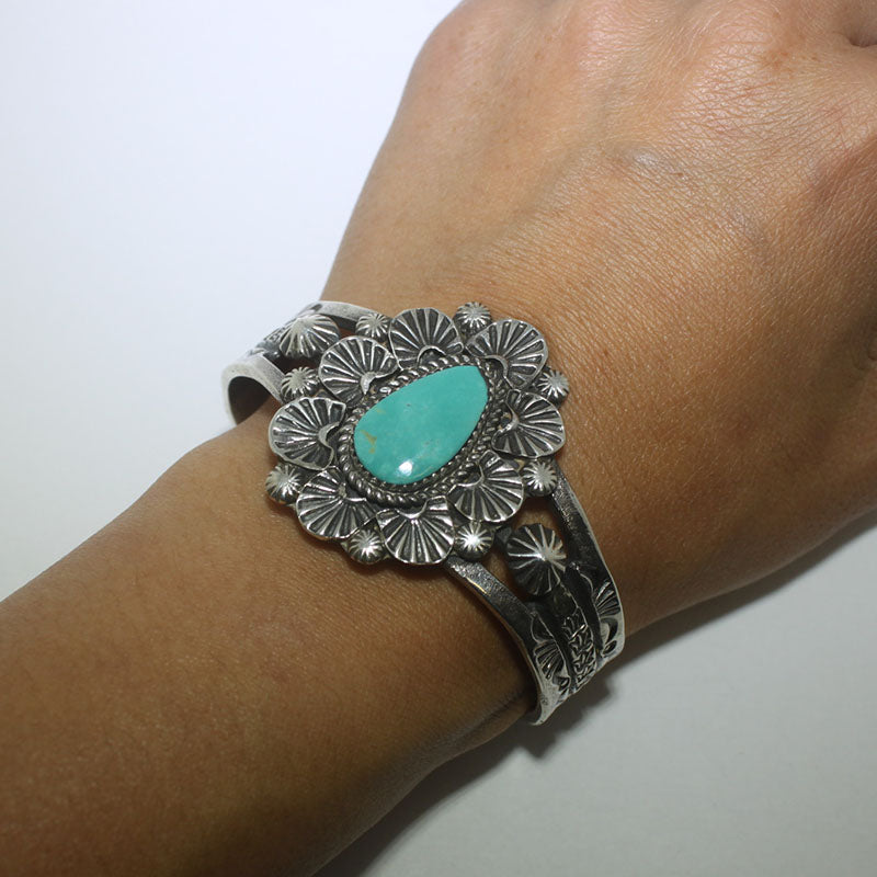 Pulsera Kingman por Navajo 5-3/8"