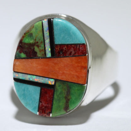 Inlay Ring by Navajo- 11