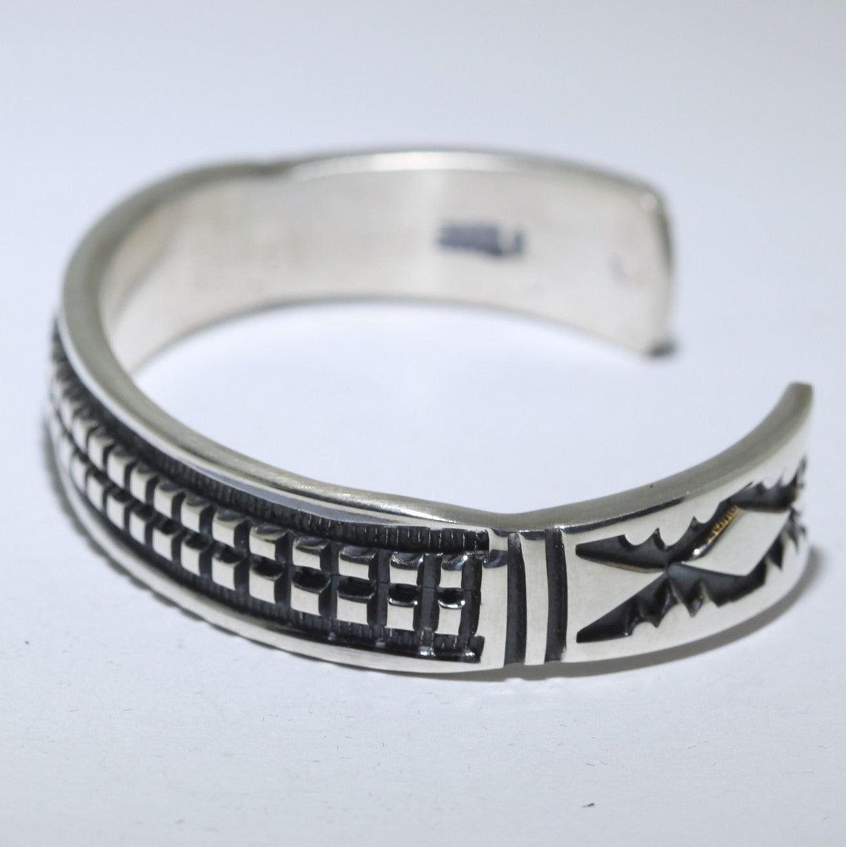 Sterling bracelet by Navajo artist