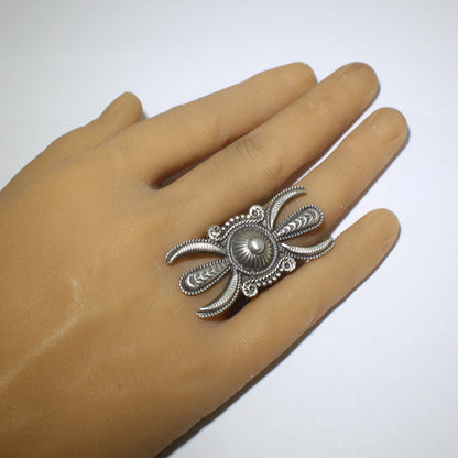 Bague en argent par Calvin Martinez - Taille 8.5