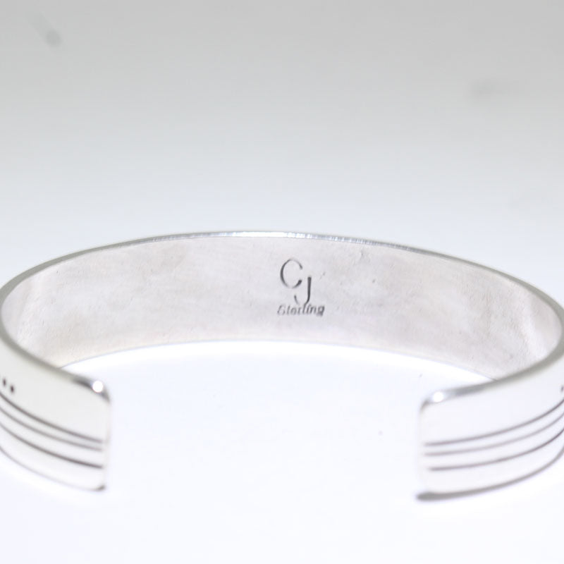 Bracelet en argent par Charlie John 5-1/2"