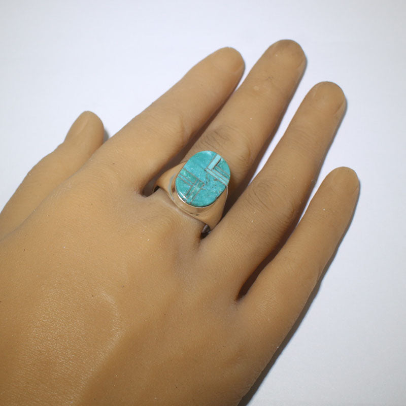 Cincin Inlay oleh Navajo- 12