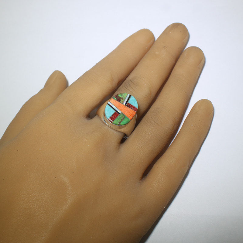 Cincin Inlay oleh Navajo- 11