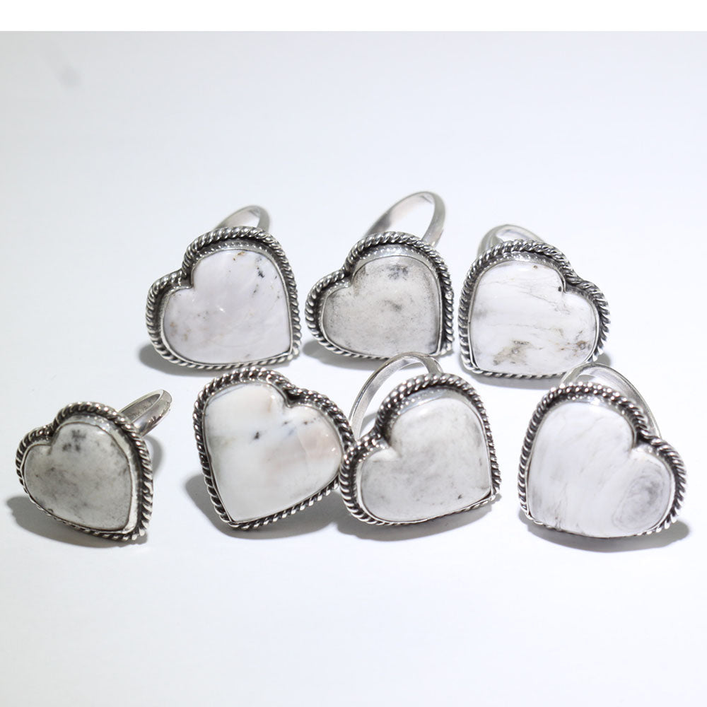 Whitebuffalo Heart Ring ni Robin Tsosie