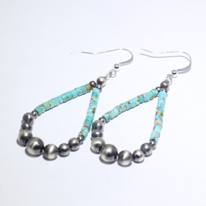 Turquoise Heishi Earring