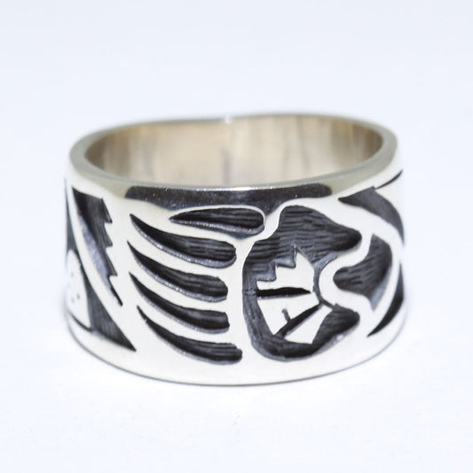 Серебряное кольцо от Клифтона Мова - размер 8
