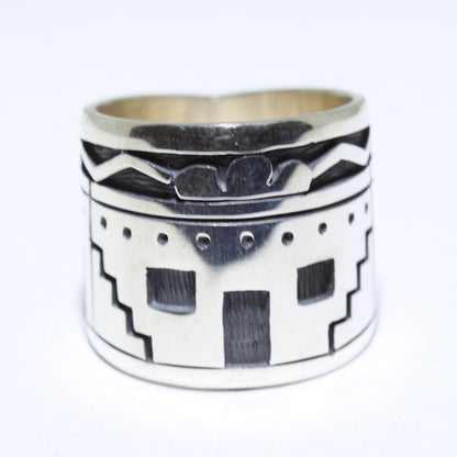 Bague en argent par Clifton Mowa - Taille 8