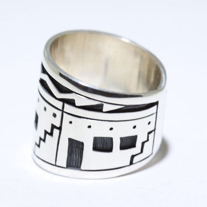 Silver Ring by Clifton Mowa- 8
