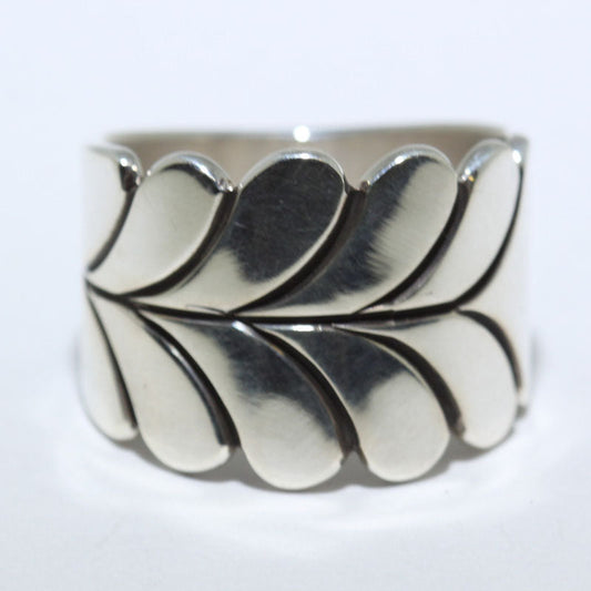 史蒂夫·黄马的银戒指，尺寸9.5