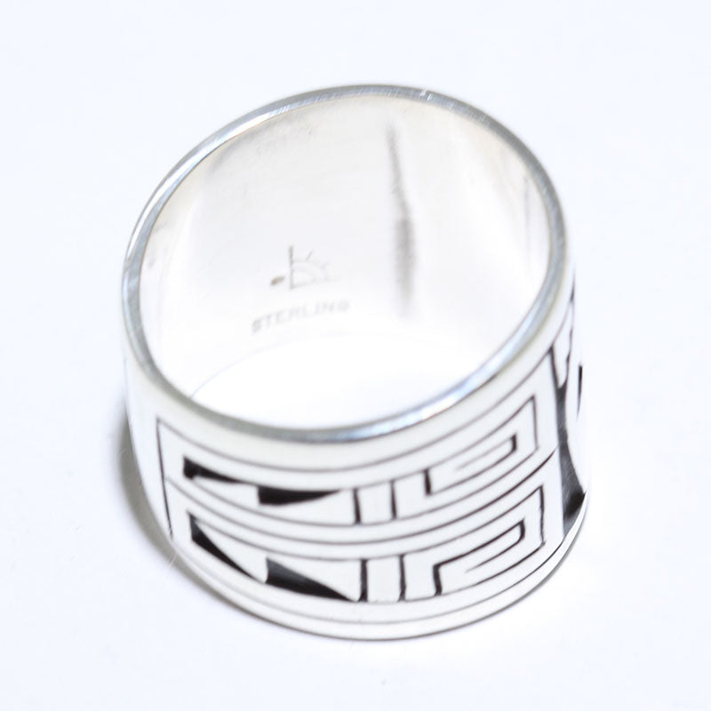 Silver Ring by Clifton Mowa- 10.5