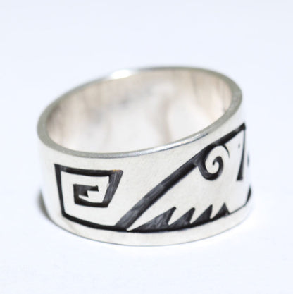 奧古斯丁·莫瓦設計的銀戒指 - 8.5號