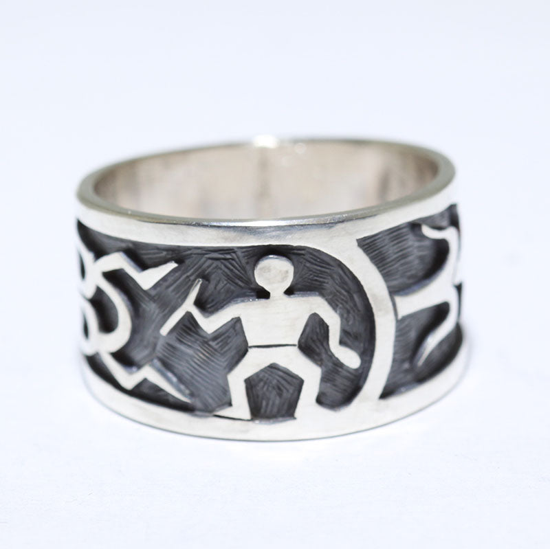 Silver Ring by Augustine Mowa- 9.5