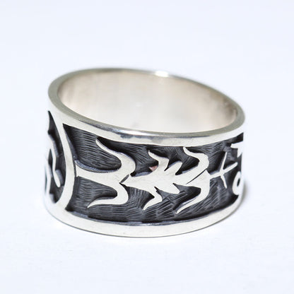 Silver Ring by Augustine Mowa- 9.5