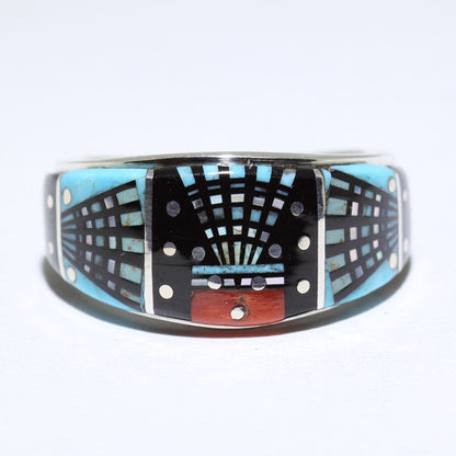 Inlay Ring by Erwin Tsosie- 11.5