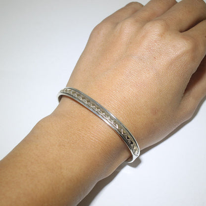 14K & Silver Bracelet by Bruce Morgan