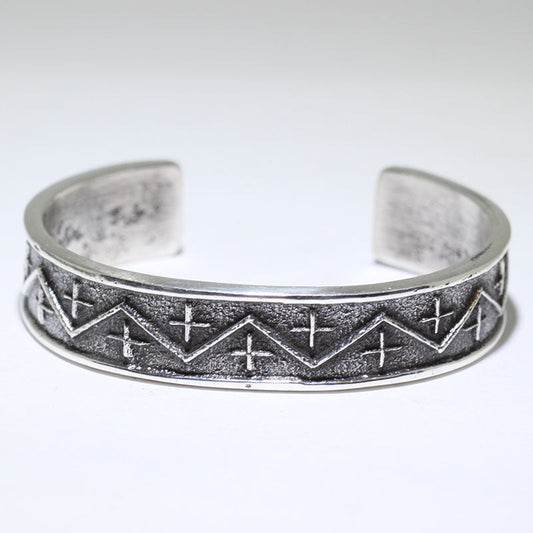 Bracelet en argent par Aaron Anderson 5-1/4"