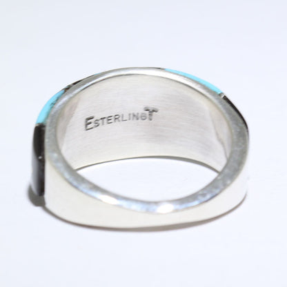 Inlay Ring by Erwin Tsosie- 11.5