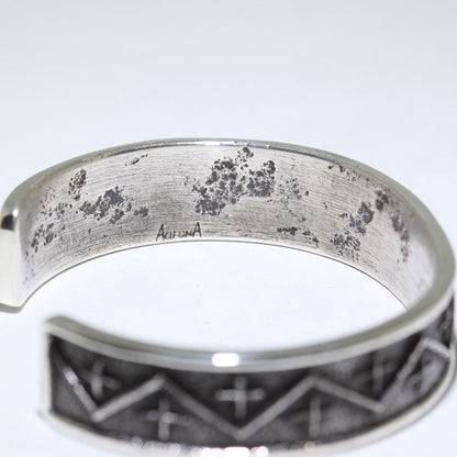 Silver Bracelet by Aaron Anderson 5-1/4"