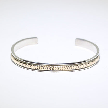 14K & Silver Bracelet by Bruce Morgan