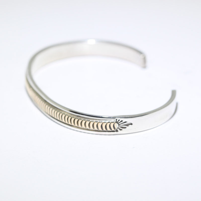 14K & Silver Bracelet by Bruce Morgan