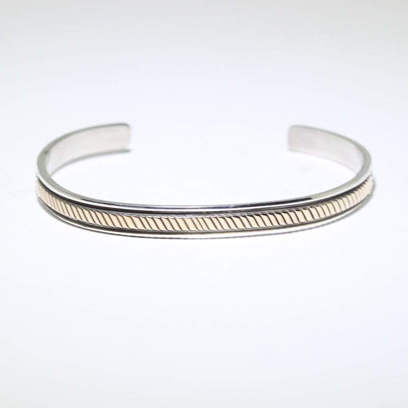 Bracelet en or 14K et argent par Bruce Morgan