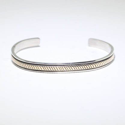 14K & Silver Bracelet by Bruce Morgan