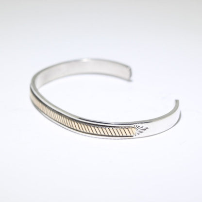 14K & Zilveren Armband door Bruce Morgan