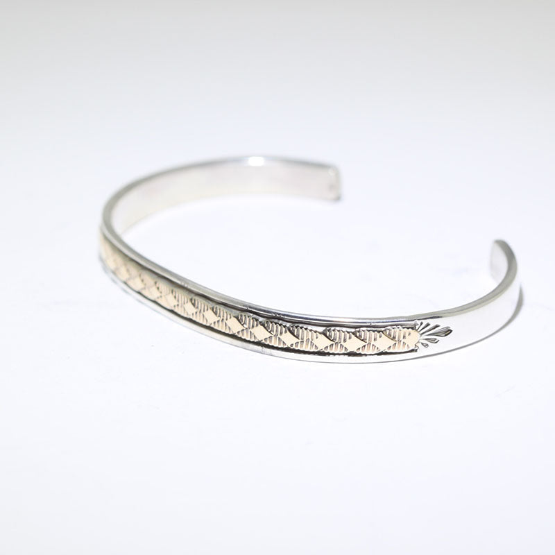 14K & Silver Bracelet by Bruce Morgan