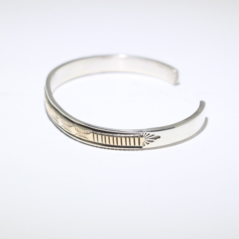 Bracelet en or 14K et argent par Bruce Morgan