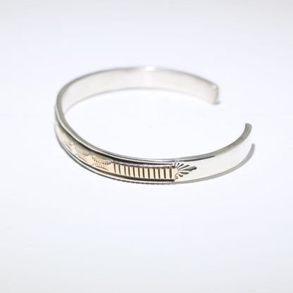 14K & Silver Bracelet by Bruce Morgan