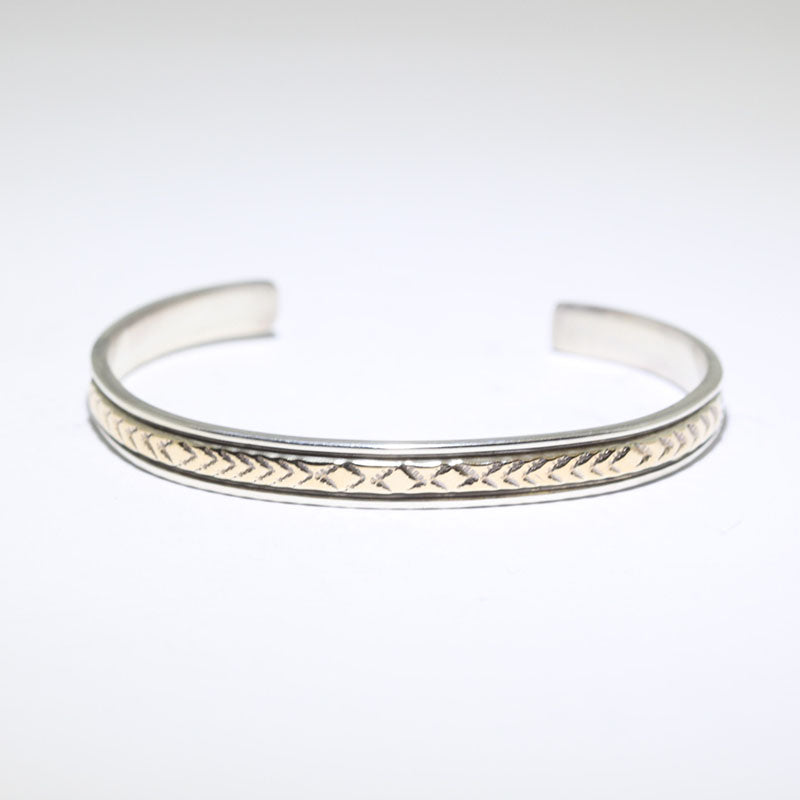 14K & Silver Bracelet by Bruce Morgan