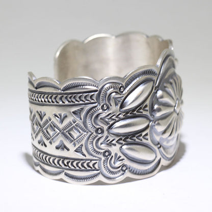 Silver Bracelet by Arnold Blackgoat 5-3/4"