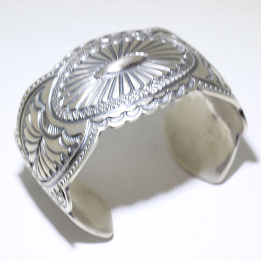 Silver Bracelet by Arnold Blackgoat 6"