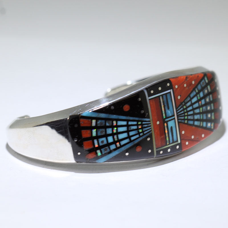 Micro Inlay Bracelet by Erwin Tsosie 5-1/4"