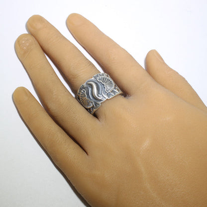 Серебряное кольцо от Бо Ривза - размер 11.5