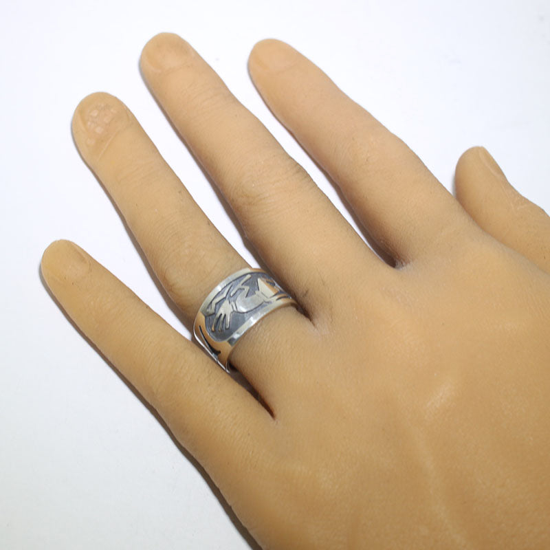 奧古斯丁·莫瓦的銀戒指- 8.5號