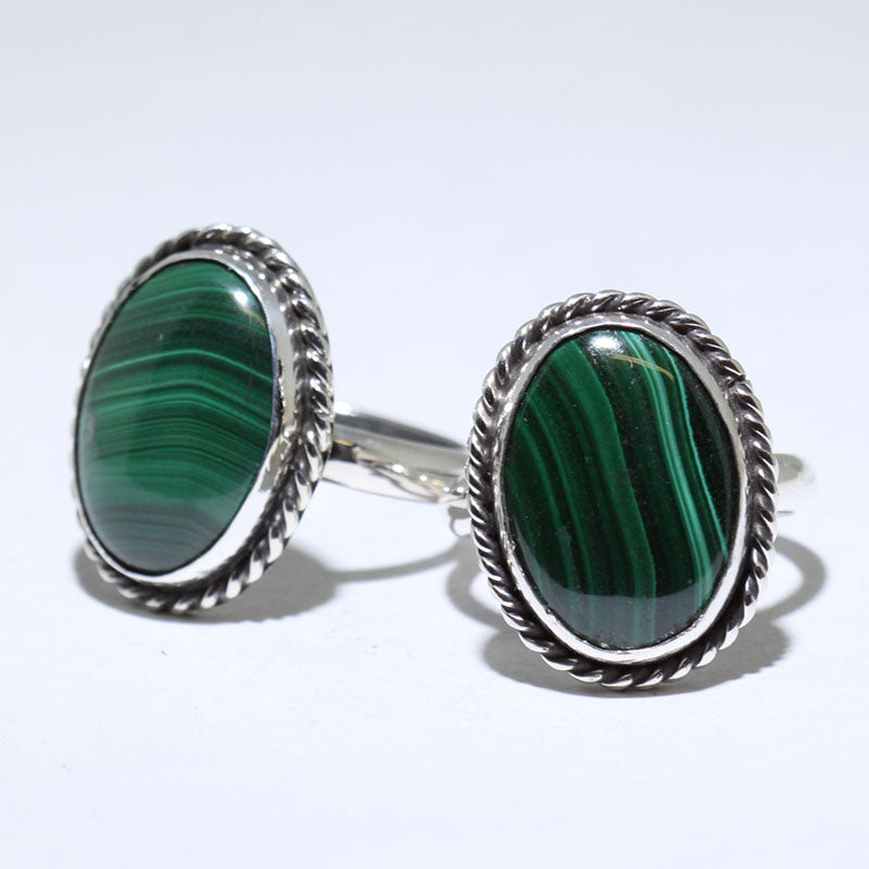 Nhẫn Malachite của người Navajo - Cỡ 7