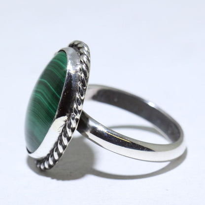 Nhẫn Malachite của người Navajo - Cỡ 7