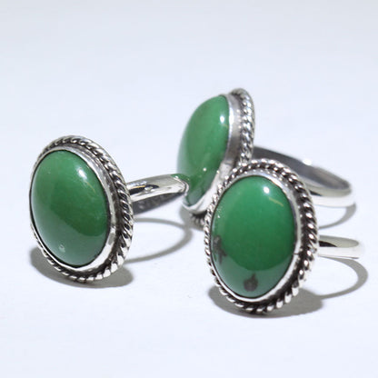 Bague en malachite par Navajo - Taille 6