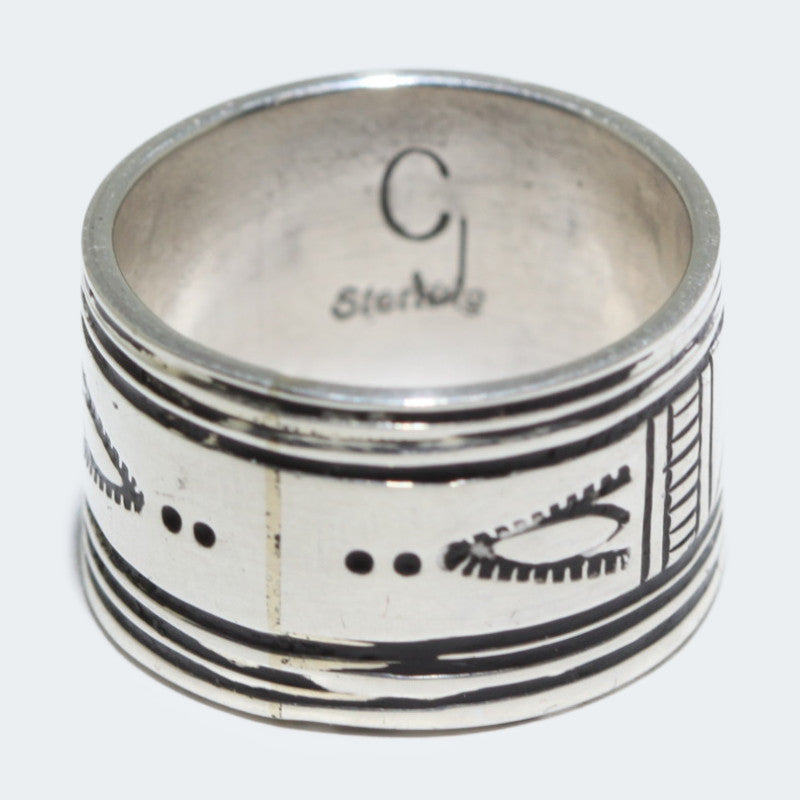 Bague en argent par Charlie John Taille 8