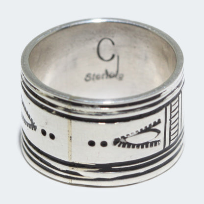 Серебряное кольцо от Чарли Джона, размер 8