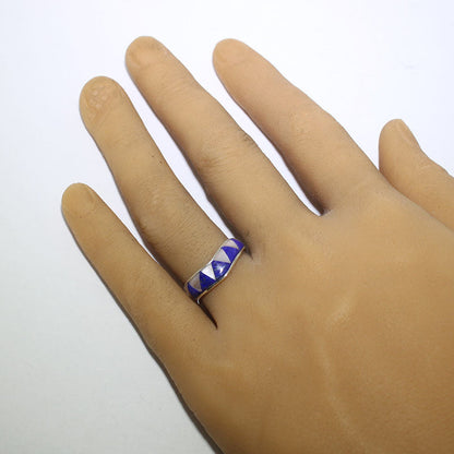 Cincin Inlay oleh Veronica Benally - Ukuran 7