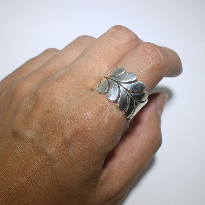 Silver Ring by Steve Yellowhorse size 9.5