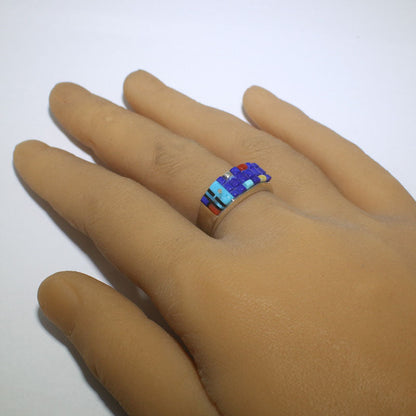 Cincin Inlay oleh Wilbert Manning saiz 11