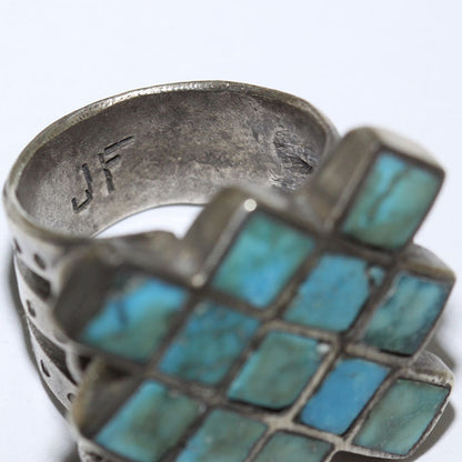แหวนพลอยสีน้ำเงิน โดย จอค เฟเวอร์ - ขนาด 9.5