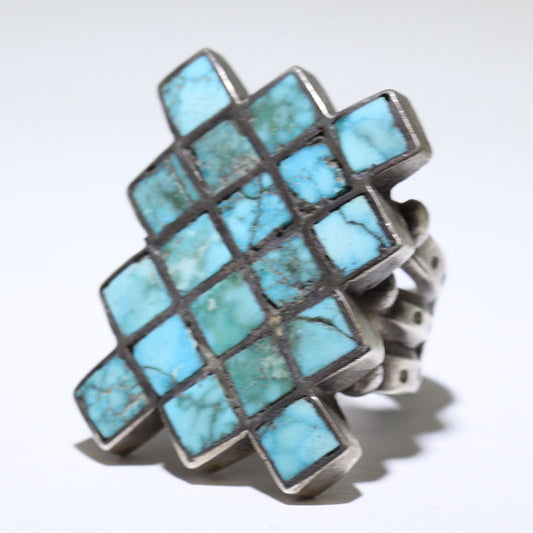 Anillo con gema azul por Jock Favour - 9