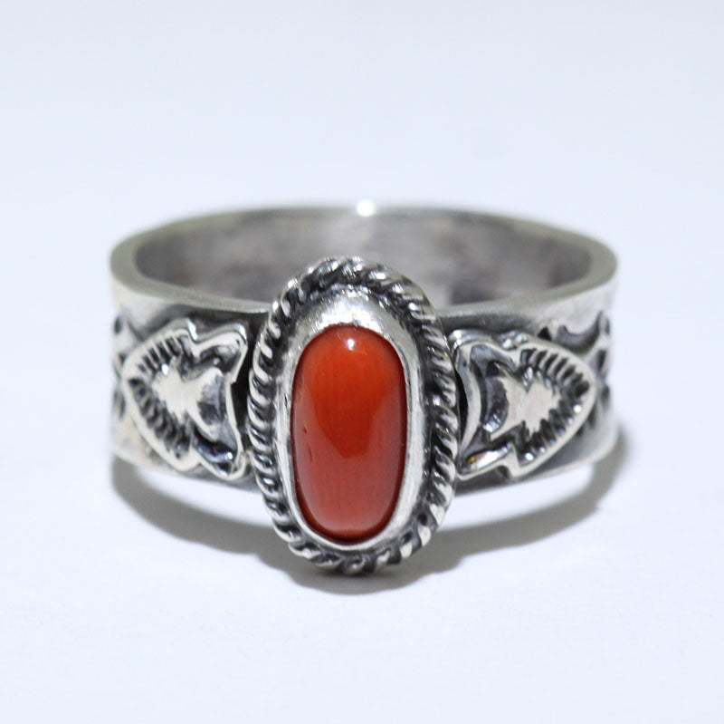 Bague en corail par Sunshine Reeves - Taille 9.5